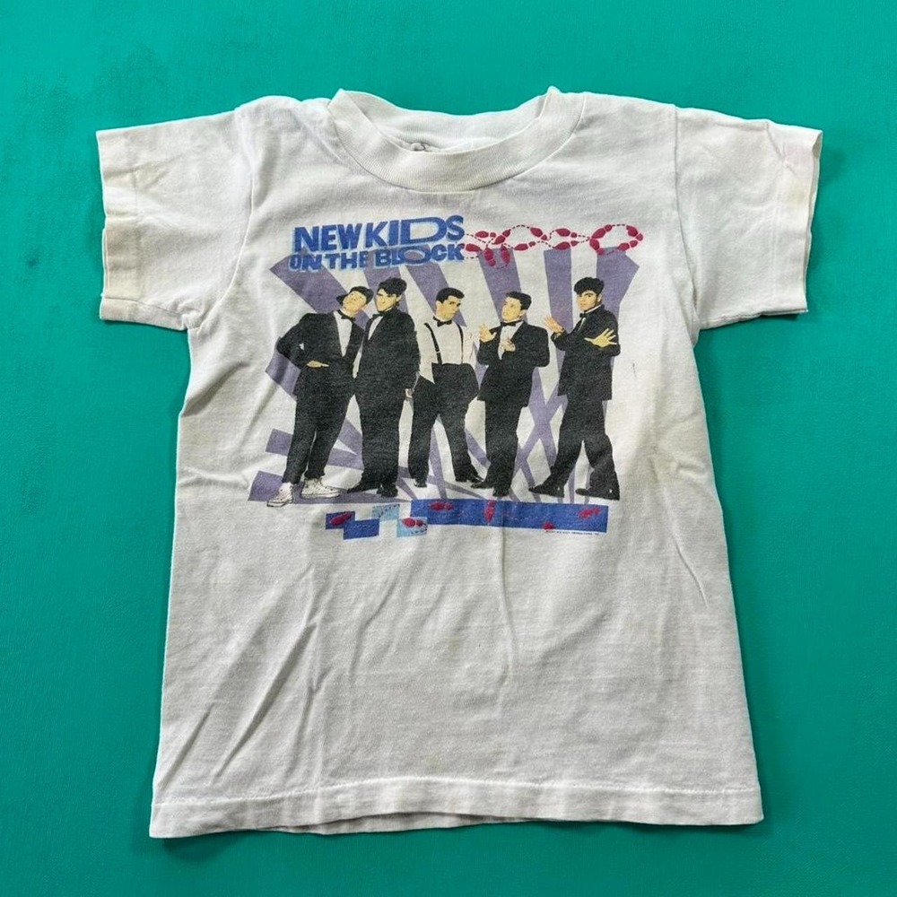 Vintage 1980s new kids on the block toddler tee single stitch 80s t shirt